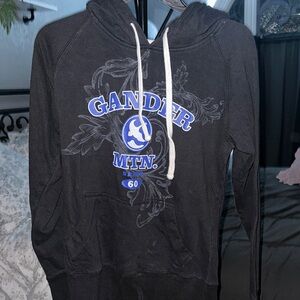 Gander Mountain Black Hoodie with Blue Logo
